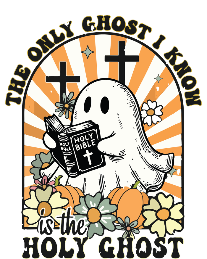 The Only Ghost I Know Is The Holy Ghost Funny Boo Bible T-Shirt