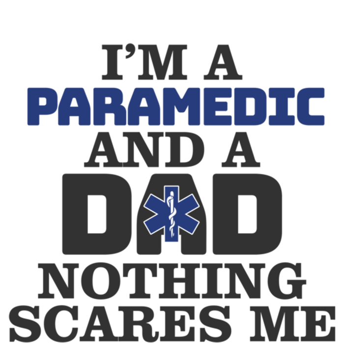 IM A Paramedic And A Dad Proud Paramedic Father Gift Striped Beanie with Solid Band