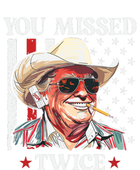 You Missed Twice Western Trump Cowboy Trump 2024 T-Shirt