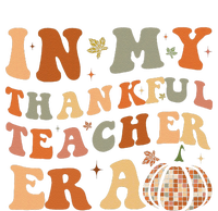 In My Thankful Teacher Era Cute Groovy Thanksgiving Teacher Ladies PosiCharge Competitor Racerback Tank