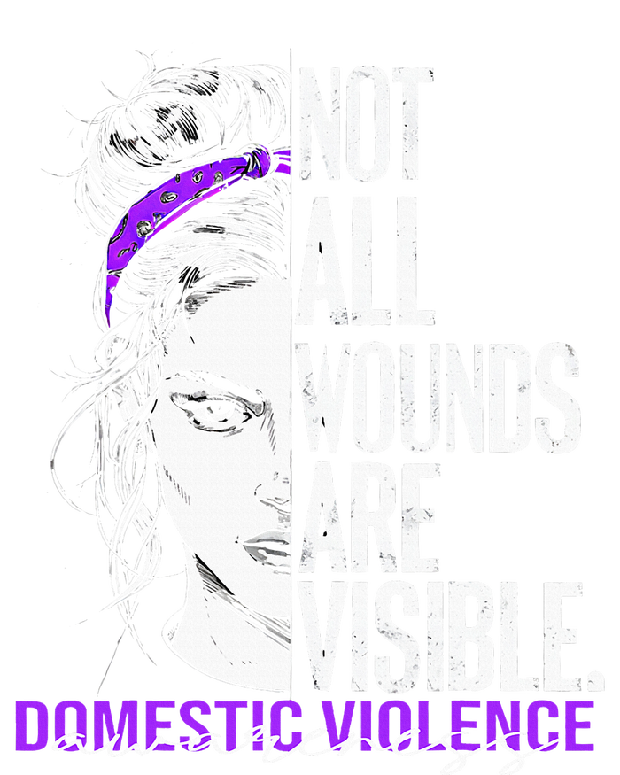 Not All Wounds Are Visible Wo Domestic Violence Awareness Sustainable Bucket Hat