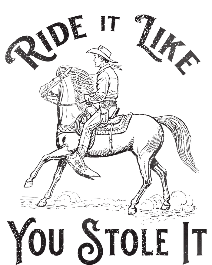 Ride Like You Stole It Vintage Horse Rodeo Cowboy Cowgirl Toddler Fine Jersey T-Shirt