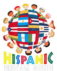 National Hispanic Heritage Month Children Latin Flags Flat Bill Trucker Hat