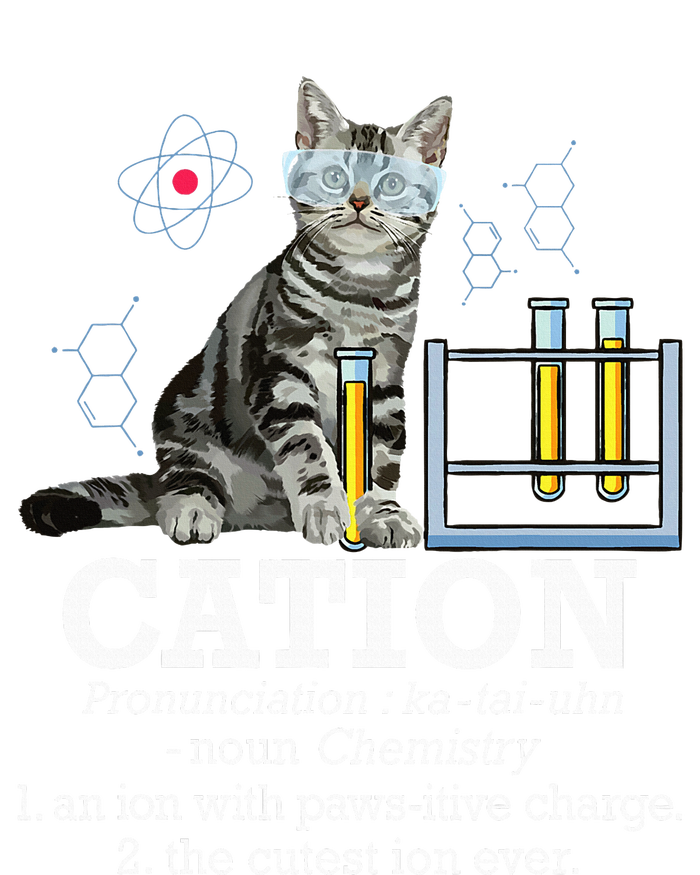 Cation Funny Chemistry Humor Science Teacher Cat Pun Tote Bag