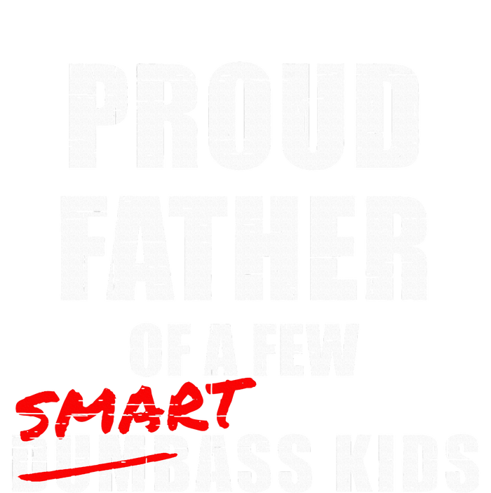 Proud Father Of A Few Smart Ass Not Dumbass Striped Beanie with Solid Band