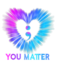 You Matter Suicide Prevention Awareness Teal Purple Heart PosiCharge Competitor Tank