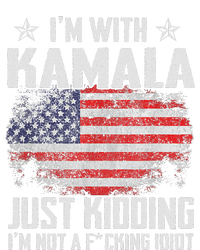 IM With Kamala Just Kidding Not Idiot Us Flag T-Shirt