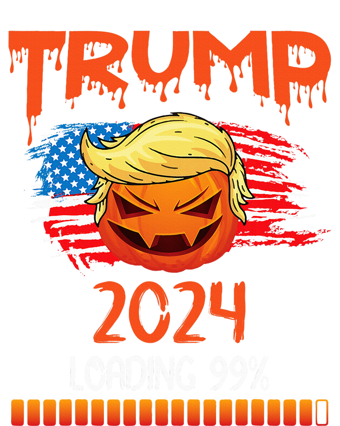 Us Flag Trump Pumpkin Donald Trump 24 Loading 99 President T-Shirt