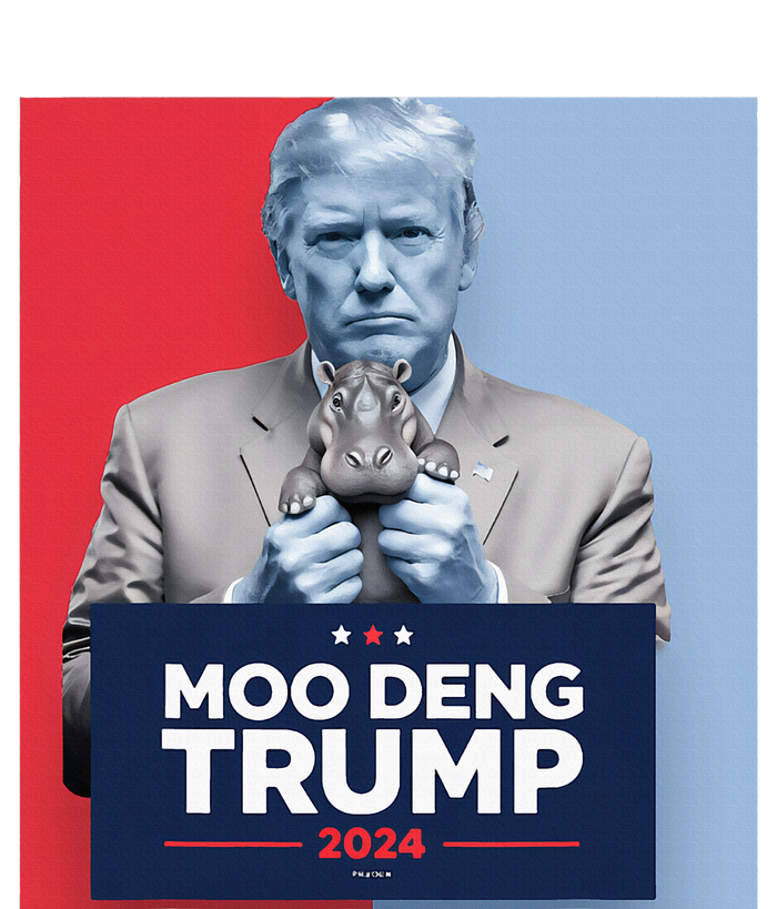 Moo Deng For Trump 2024 Valucap Bio-Washed Visor