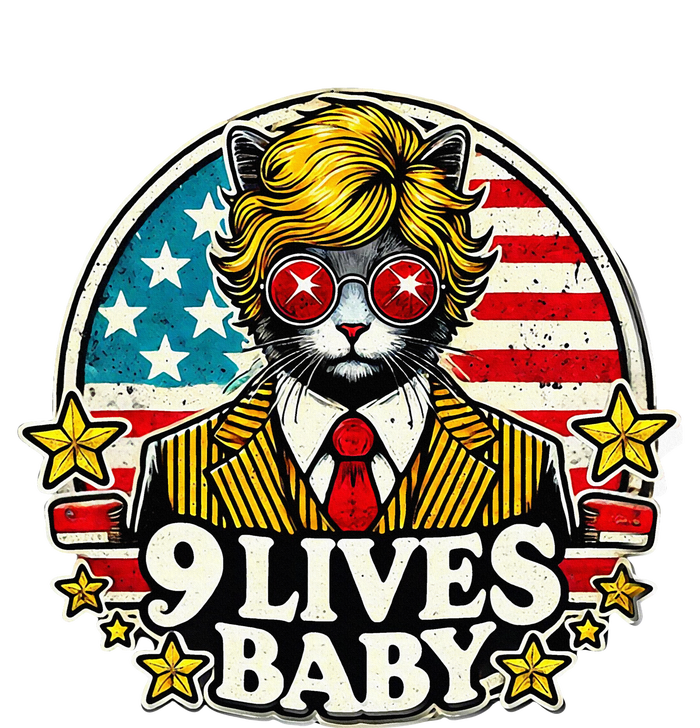 Cat Trump 9 Lives Baby Baby Bodysuit