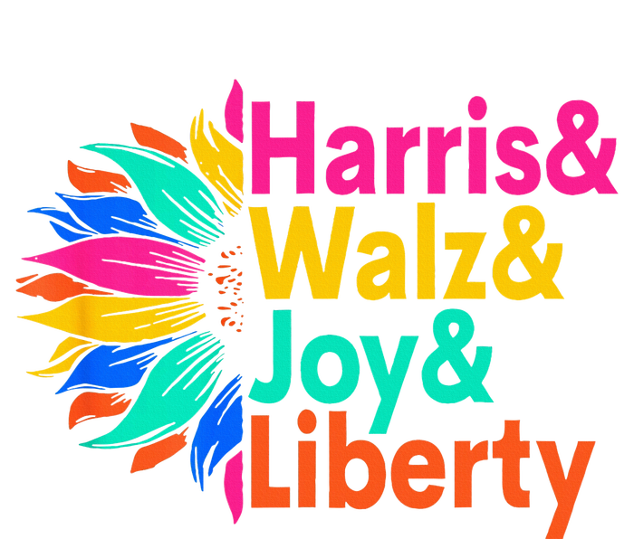 Harris Walz Joy Liberty Sunflower Harris Walz Waltz 2024 Cropped Pullover Crew