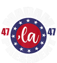 Comma La Madam President 47 Harris For President 2024 Vote Ladies Long Sleeve Shirt