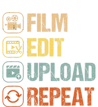 Film Edit Repeat Cinematographers Movie Maker Filmmaker Tie-Dye T-Shirt