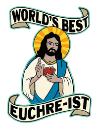 Euchre WorldS Best Euchre Ist Jesus Pun Sweatshirt