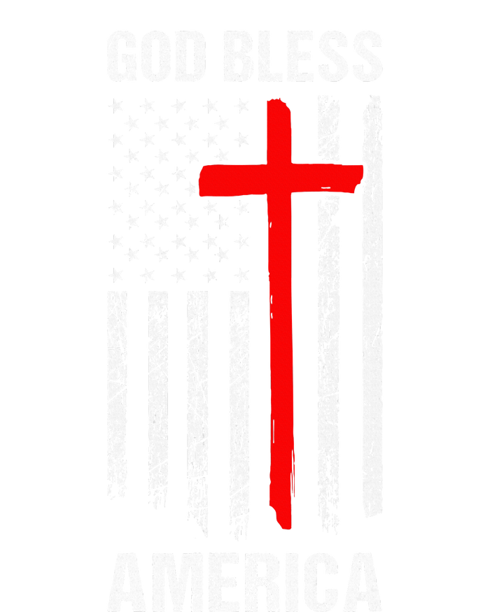 God Bless America Christian Patriot Usa Flag Premium Hoodie