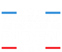 Your Mask Is As Useless As Joe Biden Sucks Funny Political Gift Stripe Pom Pom Beanie