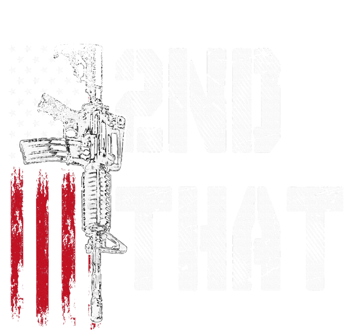 I 2nd That Second Amendment Gun Rights Ar15 Owner Patriotic Striped Beanie with Solid Band