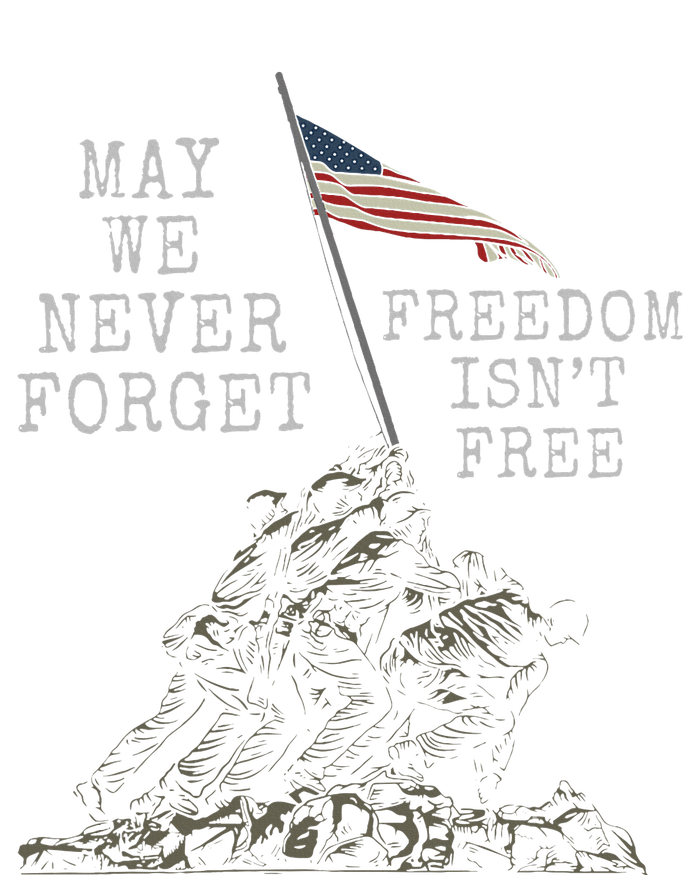 May We Never Forget Freedom Isnt Free Usa Flag Veteran PosiCharge Competitor Tank