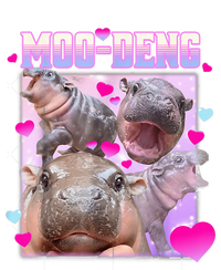 Moo Deng Hippo Baby Pygmy Funny Hippo With Hearts Women's Pullover Hoodie