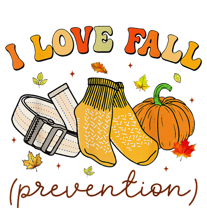 Retro I Love Fall Prevention Fall Physical Therapy Groovy Full Zip Hoodie