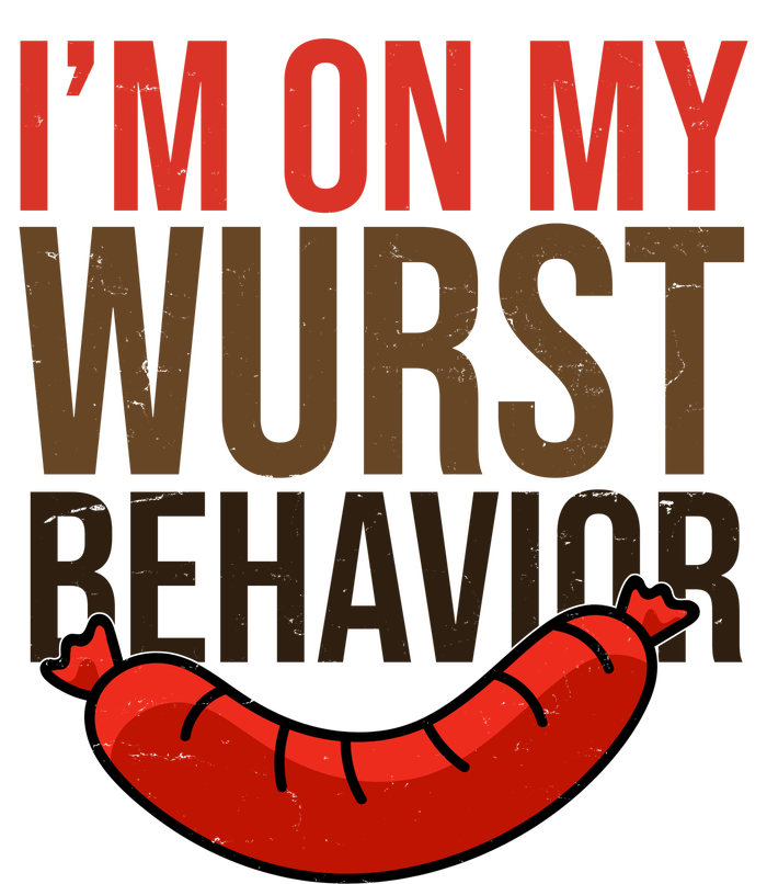 Im On My Wurst Behavior Oktoberfest Women's Racerback Tank