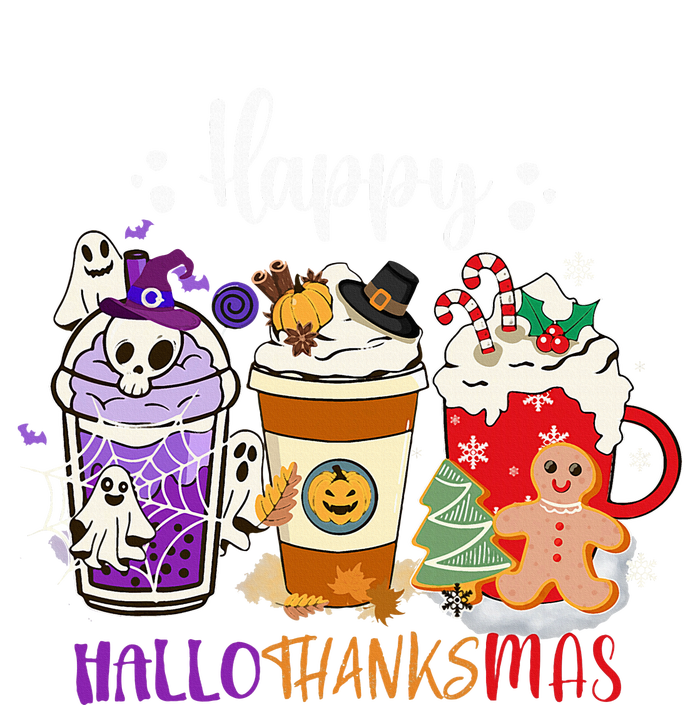 Happy Hallo Thanks Mas Coffee Drinks & Festive Icons T-Shirt