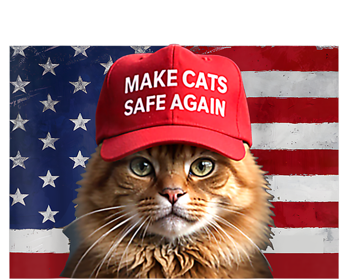 Vote For Trump Make Cats Safe Again Gift USA-Made Doggie Bandana