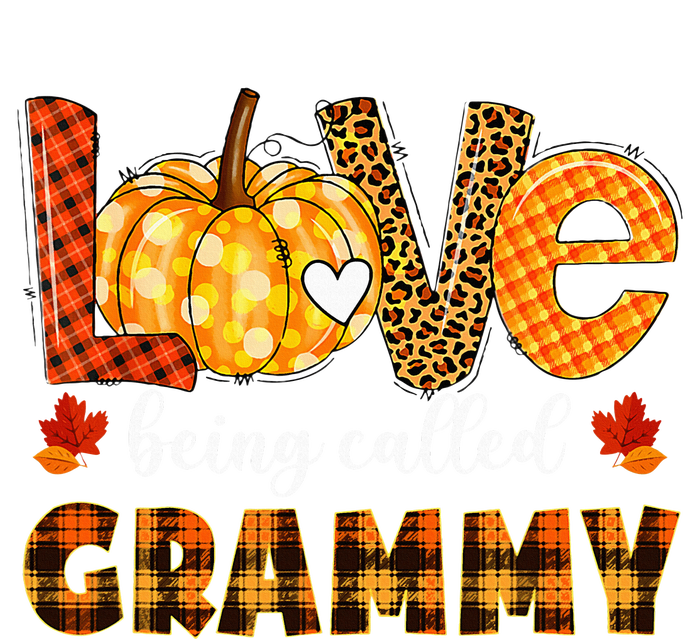 Leopard Pumpkin Love Being Called Grammy Fall Thanksgiving T-Shirt