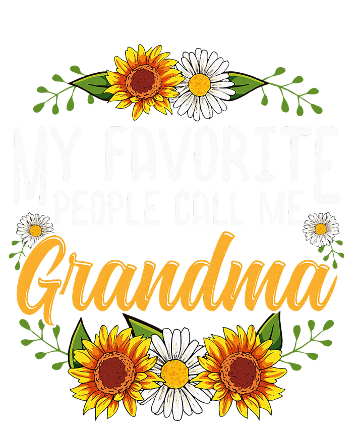 My Favorite People Call Me Grandma Mothers Day Gifts Women's Perfect Tri Tunic Long Sleeve Shirt