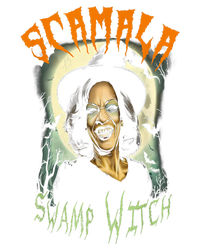 Halloween Scamala Swamp Witch Funny Anti Kamala Harris 2024 Gift Women's Pullover Hoodie