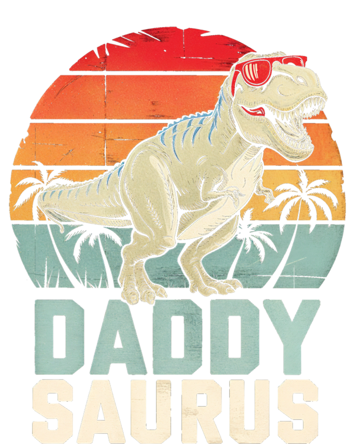 Daddysaurus Dinosaur T Rex Dad Father Retro Funny Gift Zip Tote Bag