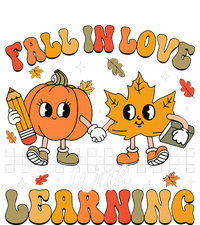 Retro Fall In Love With Learning Autumn Pumpkin Teacher Kids T-Shirt