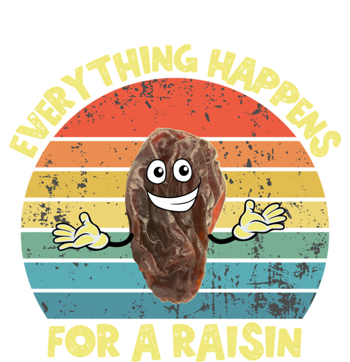 Everything Happens Reason Funny Raisin Pun Dad Joke Gift Valucap Bio-Washed Visor