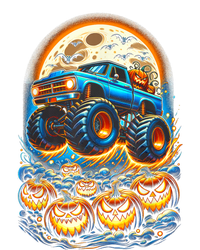 Halloween Monster Truck Jack O Lantern Boy Trick Treat Ladies PosiCharge Competitor Racerback Tank