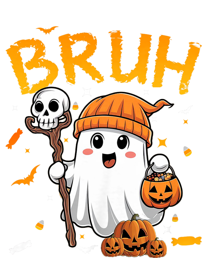 Bruh Ghost Halloween Cute Ghost Candy Funny Halloween T-Shirt