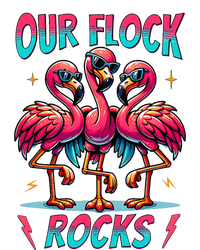 Our Flock Rocks Cute Flamingo Matching Family Vacation Group T-Shirt