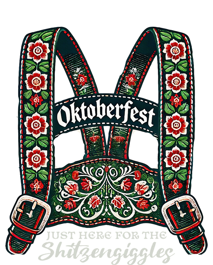 Funny Oktoberfest Lederhosen Ladies Long Sleeve Shirt