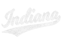 Indiana Retro Vintage Baseball Sports Script Flag Swoosh Poster