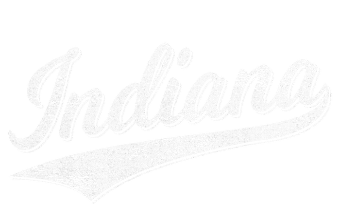 Indiana Retro Vintage Baseball Sports Script Flag Swoosh Poster