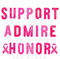 Support Admire Honor Breast Cancer Awareness Warrior Ribbon Cooling Performance Crew T-Shirt