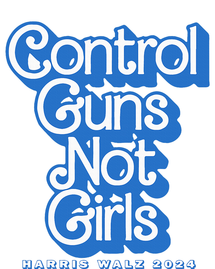 Control Guns Not Girl Harris Walz 2024 Blue Poster