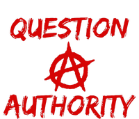 Question Authority Free Thinker Anarchy Dry Zone Grid Polo