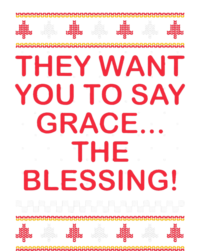 Grace The Blessing Ugly Christmas Sweaters Magnet