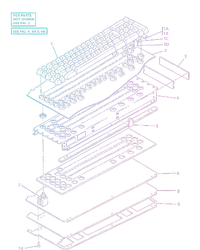 Mechanical Keyboard Patent Drawing Graphic Design Art Womens Cotton Relaxed Long Sleeve T-Shirt