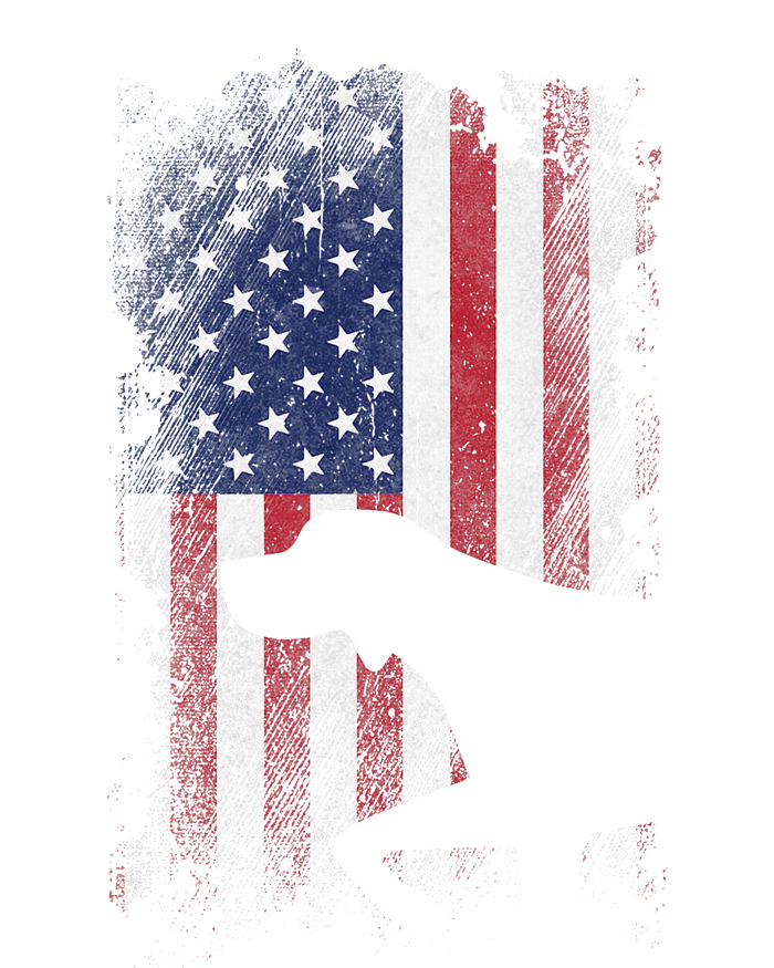 Patriotic German Shorthaired Pointer American Flag Gsp Dog Women's T-Shirt