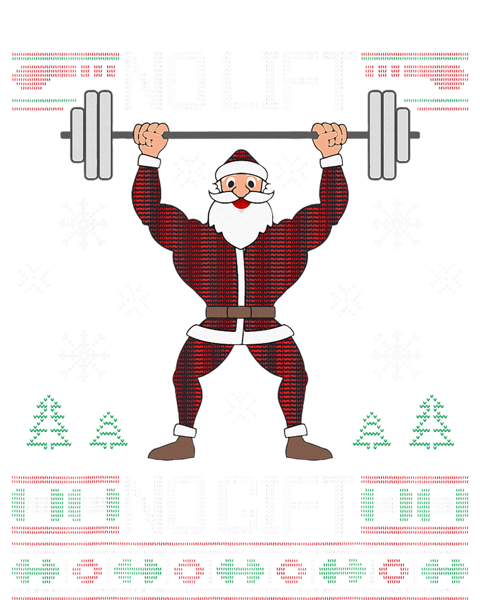 No Lift No Gift Ugly Christmas Sweater Gym Coach Santa Claus T-Shirt