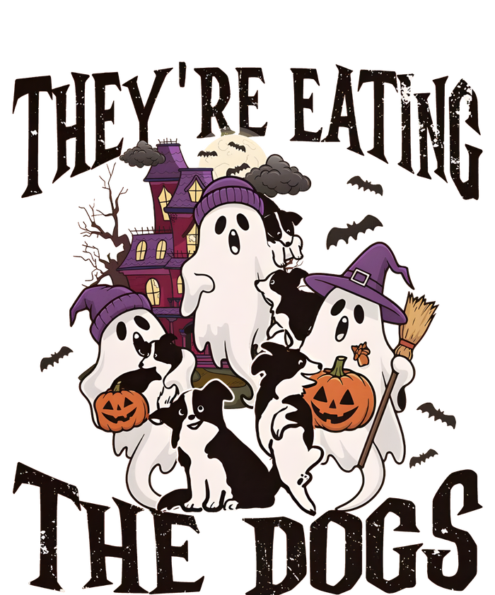 Theyre Eating The Dogs Halloween Cute Ghoul Ghost T-Shirt