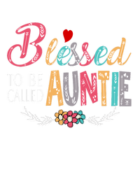 Blessed To Be Called Auntie Colorful Art MotherS Day Flat Bill Trucker Hat