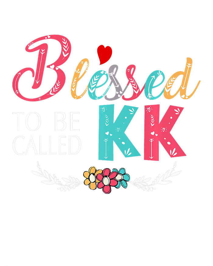 Blessed To Be Called Kk Colorful Art Pom Pom 12in Knit Beanie