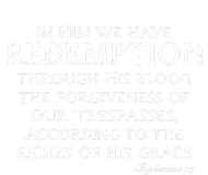 Redeemed Collection Redeemed By The Blood Of Jesus Ephesians 1:7 Front And Back Wool Snapback Cap